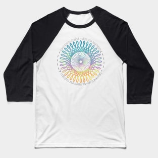 "Take time to do what makes your soul happy" Quote w/ Tribal Mandala Baseball T-Shirt